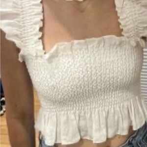 Hill House Cream Textured Tank Top